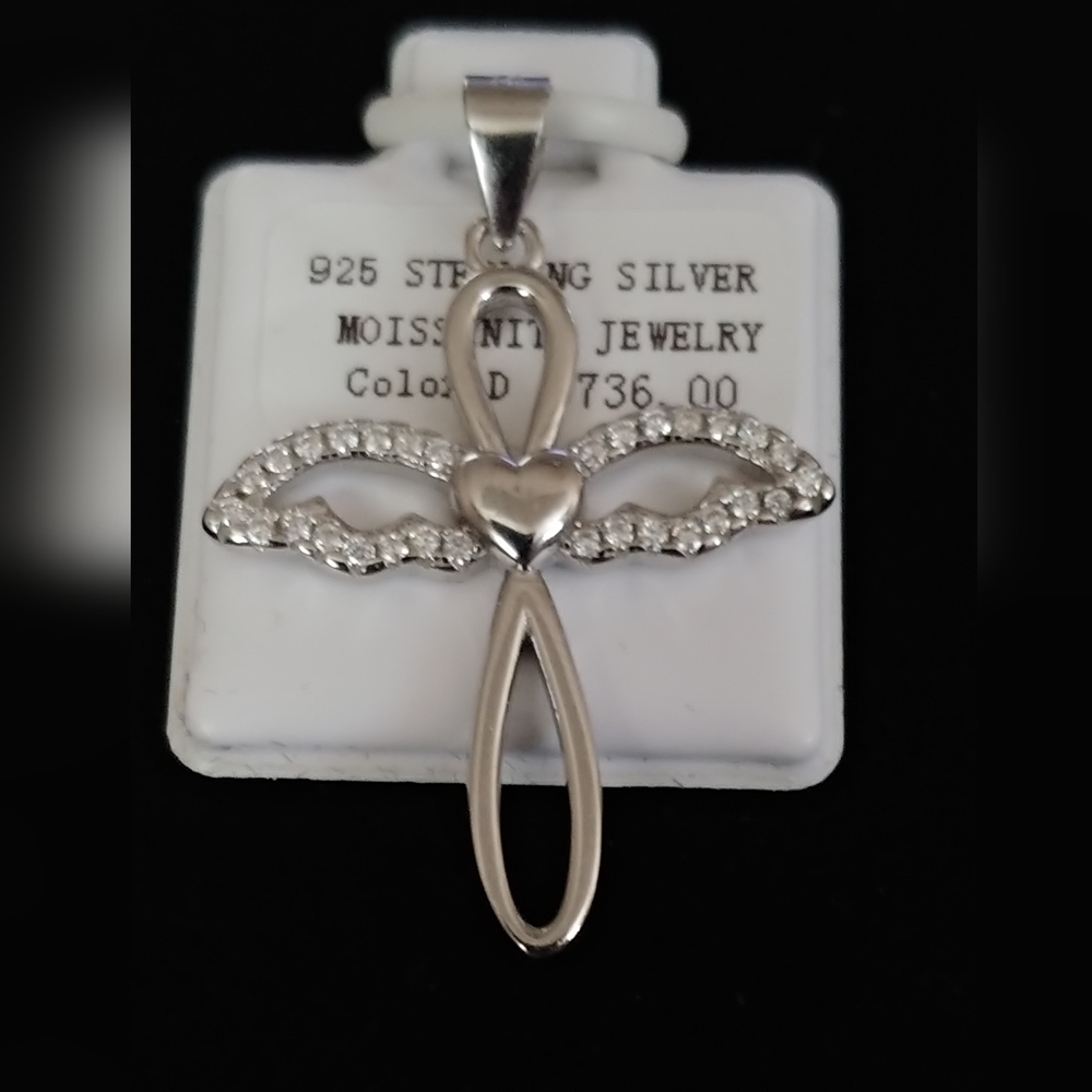 Moissanite Cross & Free Gift